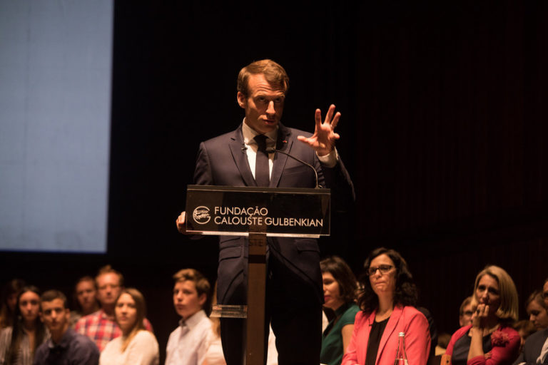 Macron em Lisboa fala sobre a Europa