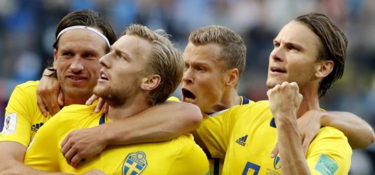 Suécia nos quartos de final, 24 anos depois, ao bater Suíça