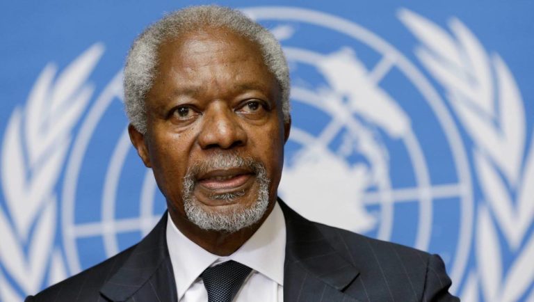 Morreu Kofi Annan. Foi um prestigiado líder da ONU