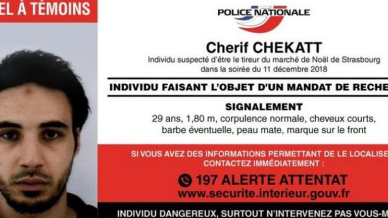 Polícia francesa pede ajuda para encontrar o atirador de Estrasburgo