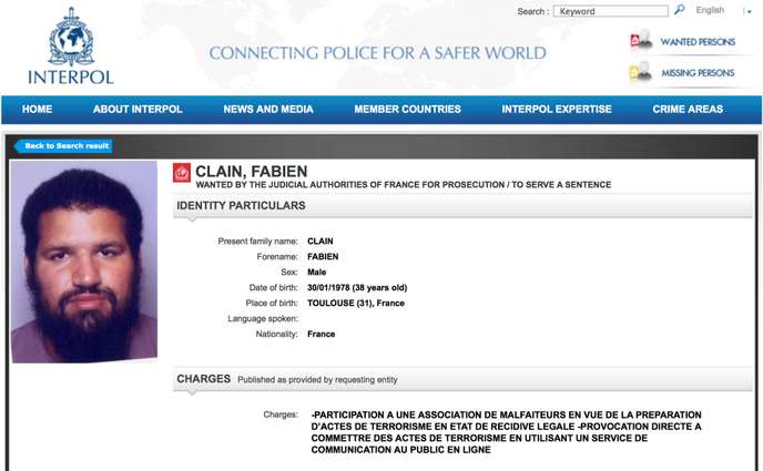 Confirmada a morte do jihadista francês Fabien Clain
