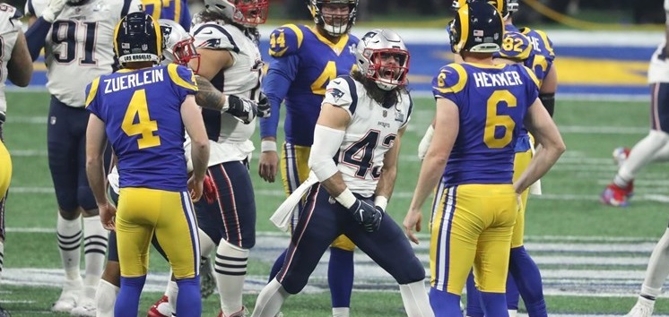 Patriots somam sexto triunfo no Super Bowl, ao baterem Rams