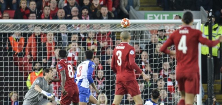 Liga dos Campeões. FC Porto perde em Liverpool no arranque dos quartos de final