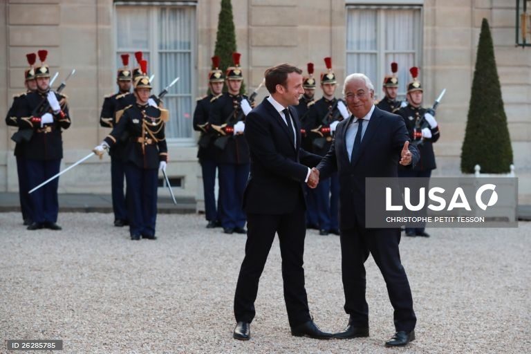 Presidência portuguesa da UE. Costa discute « Europa Resiliente » a crises com Macron