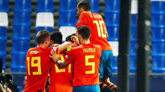 EuroSub21. Espanha goleia França por 4-1 e está na final