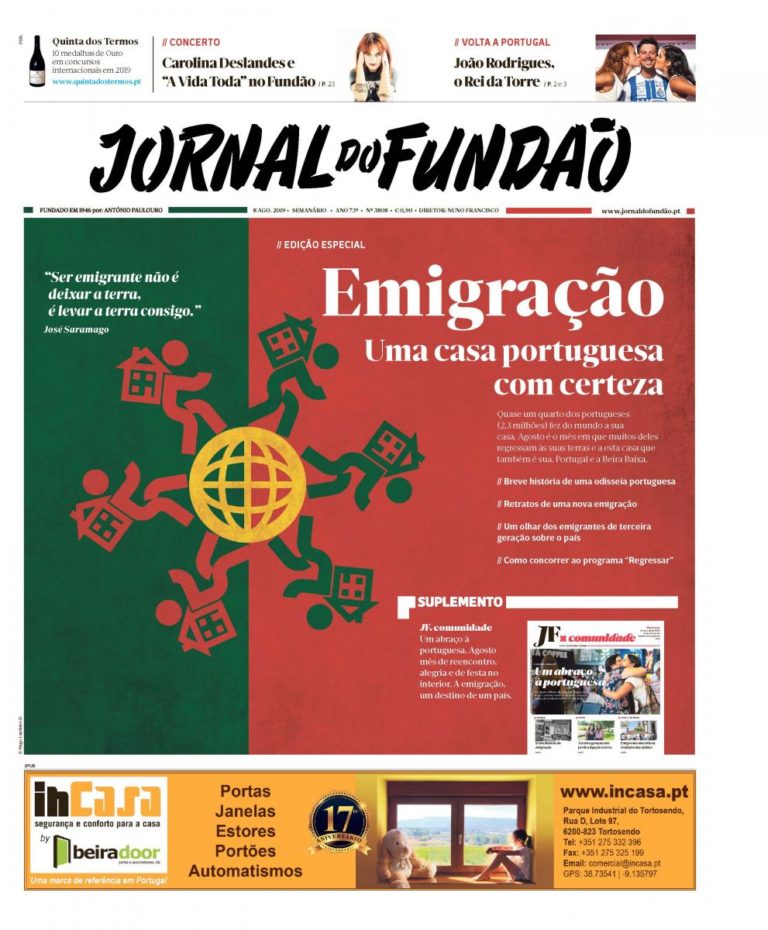 Portugal. Retrato do país em que a emigração é um destino. A ler no Jornal do Fundão