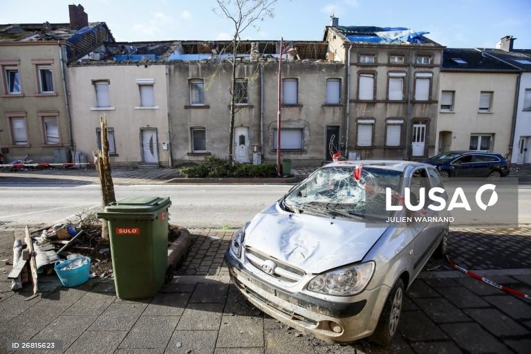 Dois feridos ligeiros e família de portugueses realojada depois de tornado no Luxemburgo