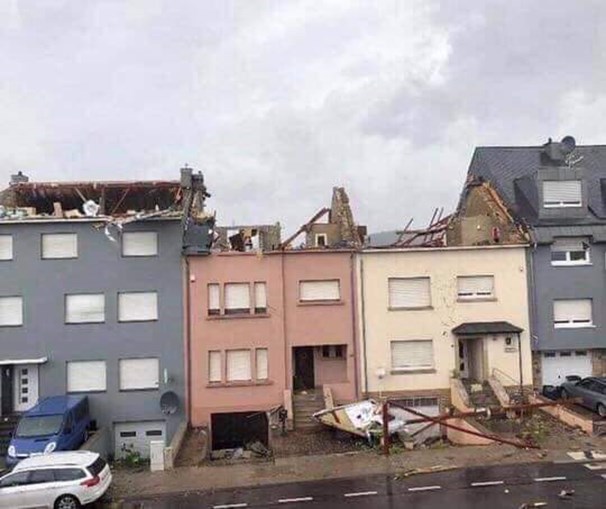 Tornado deixa rasto de destruição no leste da França e no Luxemburgo