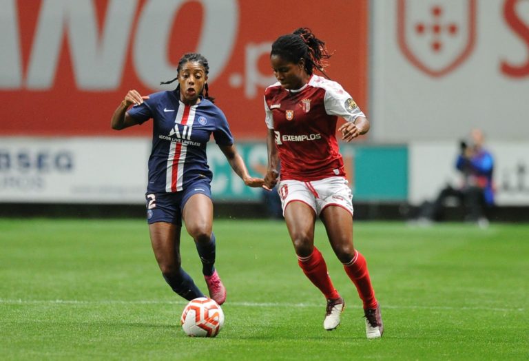 Liga dos Campeões (feminina). Sporting de Braga goleado em casa por 7-0 pelo Paris SG
