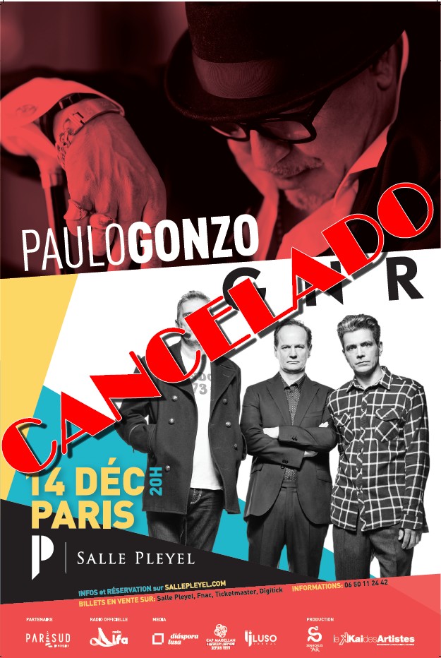 Concerto com GNR e Paulo Gonzo em Paris cancelado !