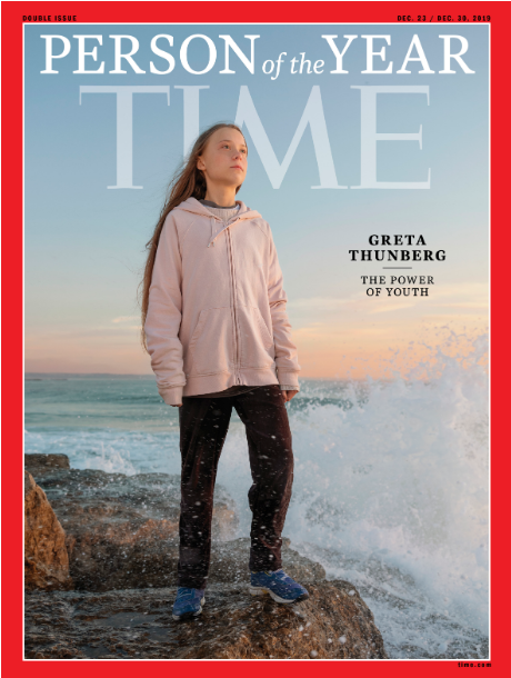 Greta Thunberg eleita pela Time “Personalidade do Ano 2019”. Foto foi feita em Portugal