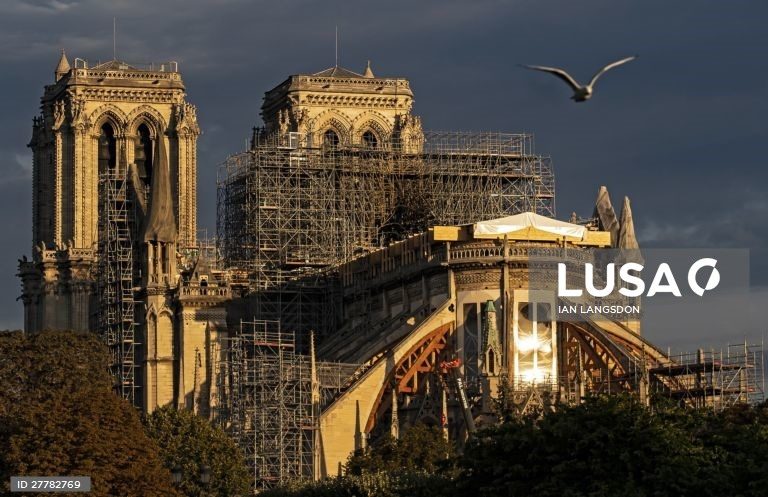Obras de restauração na catedral de Notre-Dame de Paris são retomadas hoje