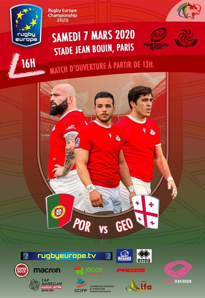 Râguebi. Seleção portuguesa defronta Geórgia em Paris