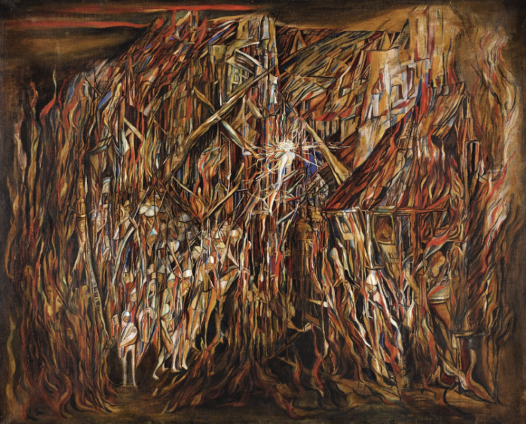 « L’Incendie II, ou le Feu », quadro de Vieira da Silva, leiloado em Londres por 1,9 milhões de euros