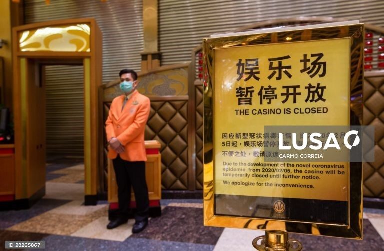 Coronavírus: Jogo em Macau sofre perdas históricas, menos 87,8% em fevereiro