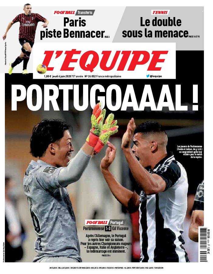 « Portugoaaal! ». Quando um Portimonense – Gil Vicente faz a primeira página do L’Équipe