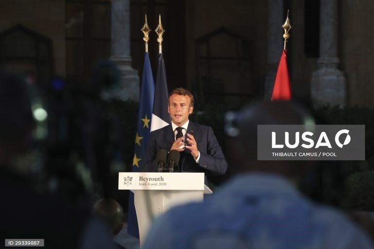 Beirute/Explosões: Visita de Macron ao Líbano provocou críticas internas