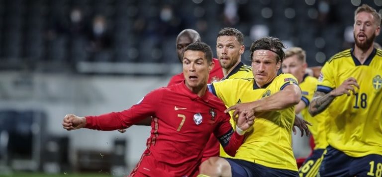 Liga das Nações: Portugal vence Suécia com ‘bis’ de Cristiano Ronaldo