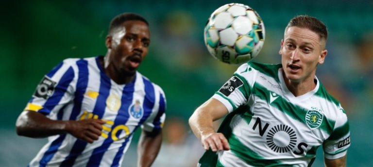 Sporting e FC Porto empatam a dois golos em Alvalade