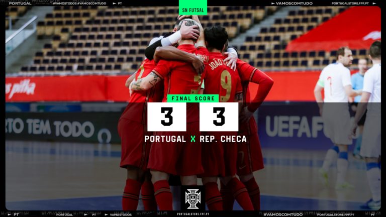 Futsal. Portugal empata com República Checa no apuramento para o Europeu de futsal