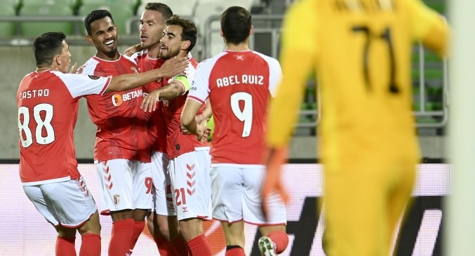Sporting de Braga vence e aproxima-se do primeiro lugar do Grupo F da Liga Europa