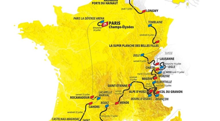 Tour: Regresso do Alpe d`Huez e do `pavé` e cinco chegadas em alto em 2022