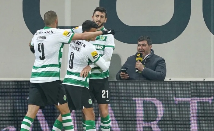 Sporting vence em Moreira de Cónegos e mantém distância para FC Porto
