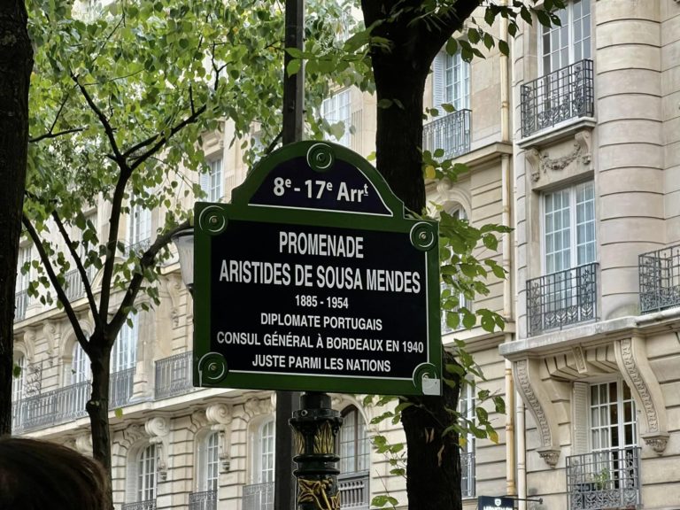 Juste parmi Les Nations. Inaugurada em Paris a Promenade Aristides de Sousa Mendes
