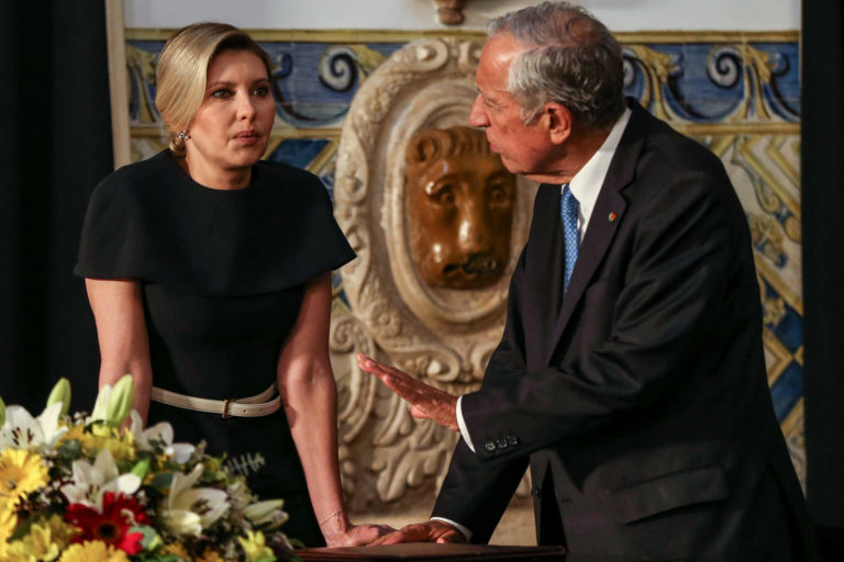 Marcelo recebeu em Belém Olena Zelenska primeira-dama da Ucrânia