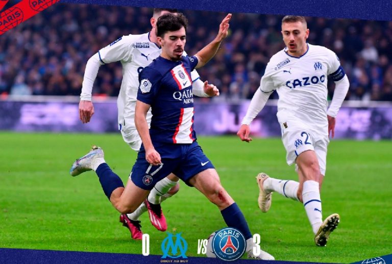 Ligue 1. Paris Saint-Germain vence em Marselha 0-3