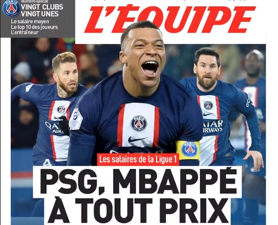 L’Equipe divulgou lista dos ordenados mais altos da Ligue 1