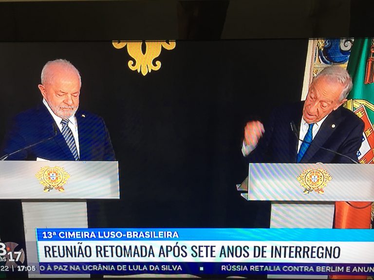 Marcelo cita Cavaco para elogiar Lula como um dos « grandes líderes » mundiais