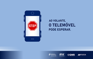 Campanha rodoviária alerta para perigos do uso do telemóvel durante a condução