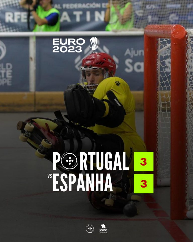 Portugal empata com Espanha no Europeu de hóquei em patins