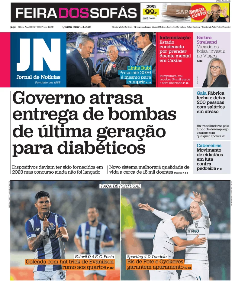 Portugal. Crise e greve no grupo que detém o Jornal de Notícias, Diário de Notícias, TSF, O Jogo…