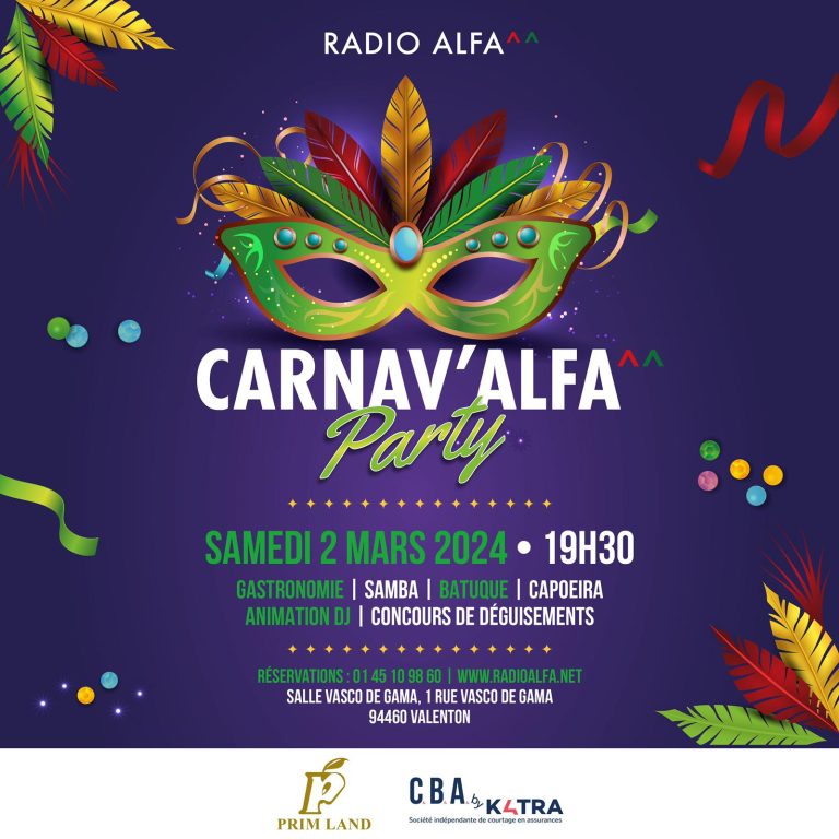 Pela primeira vez, a Rádio Alfa organiza uma festa de Carnaval na Sala Vasco da Gama – dia 2 de março