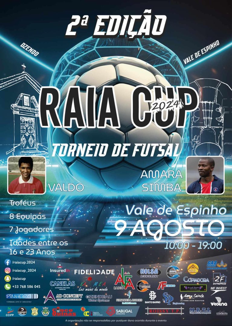Raia Cup 2024 com as presenças de Valdo e Amara Simba