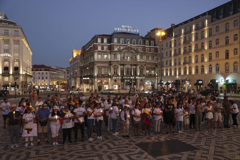 Venezuela. Manifestação em Lisboa. Pedida libertação de luso-venezuelanos detidos