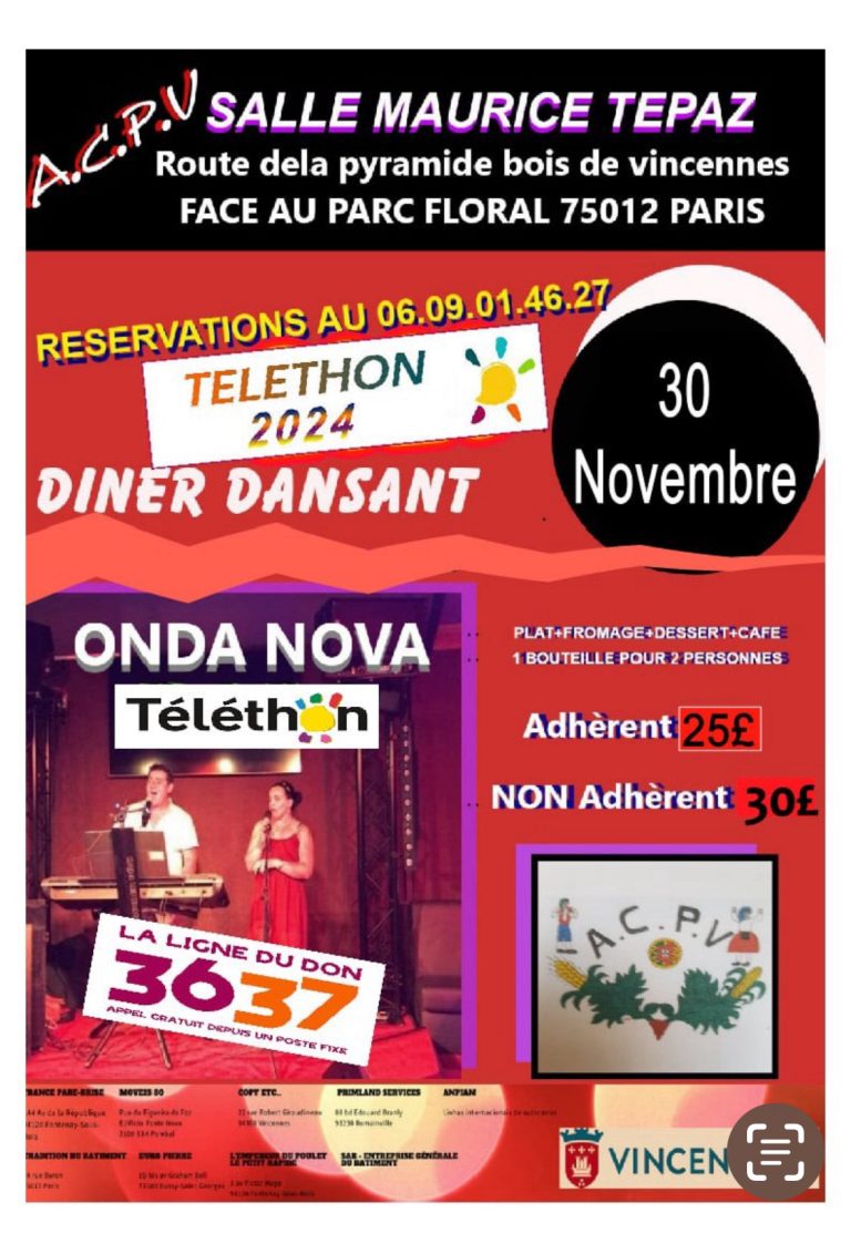 DINER DANSANT, VINCENNES (duplicate)