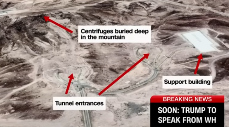 Israel/Irão: Estados Unidos bombardeiam três instalações nucleares iranianas