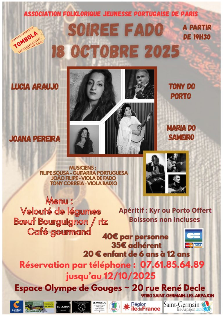 JANTAR DE FADO, SAINT-GERMAIN-LES-ARPAJON