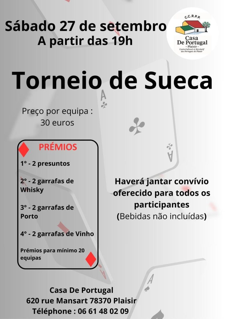 TORNEIO DE SUECA, PLAISIR