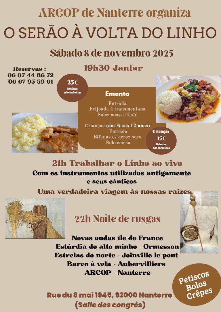 SERÃO À VOLTA DO LINHO, NANTERRE