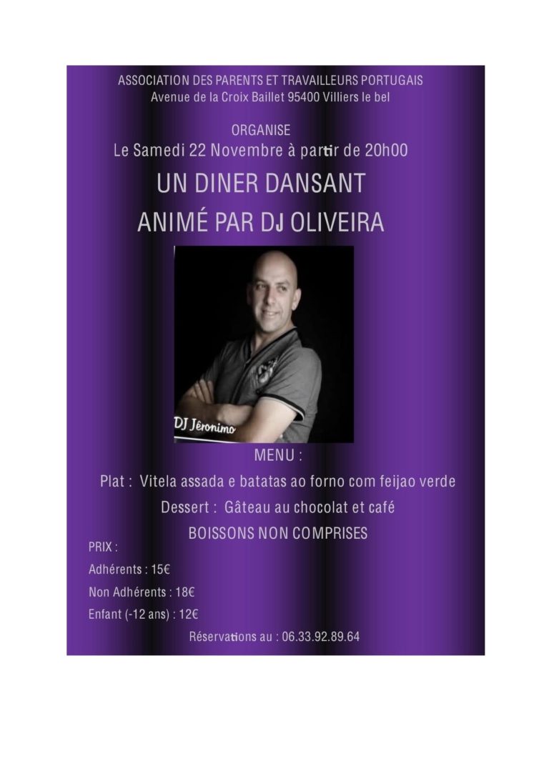 JANTAR COM BAILE, VILLIERS-LE-BEL