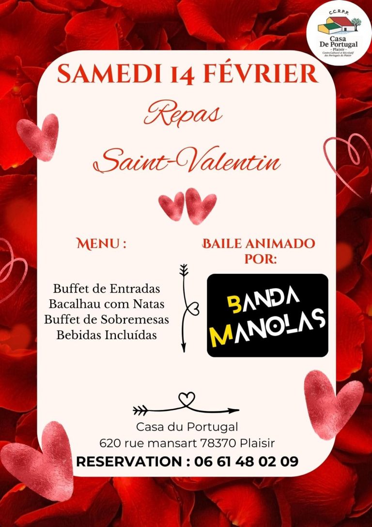 JANTAR SÃO VALENTIM COM BAILE, PLAISIR