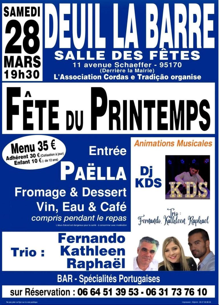 FESTA DA PRIMAVERA, DEUIL LA BARRE