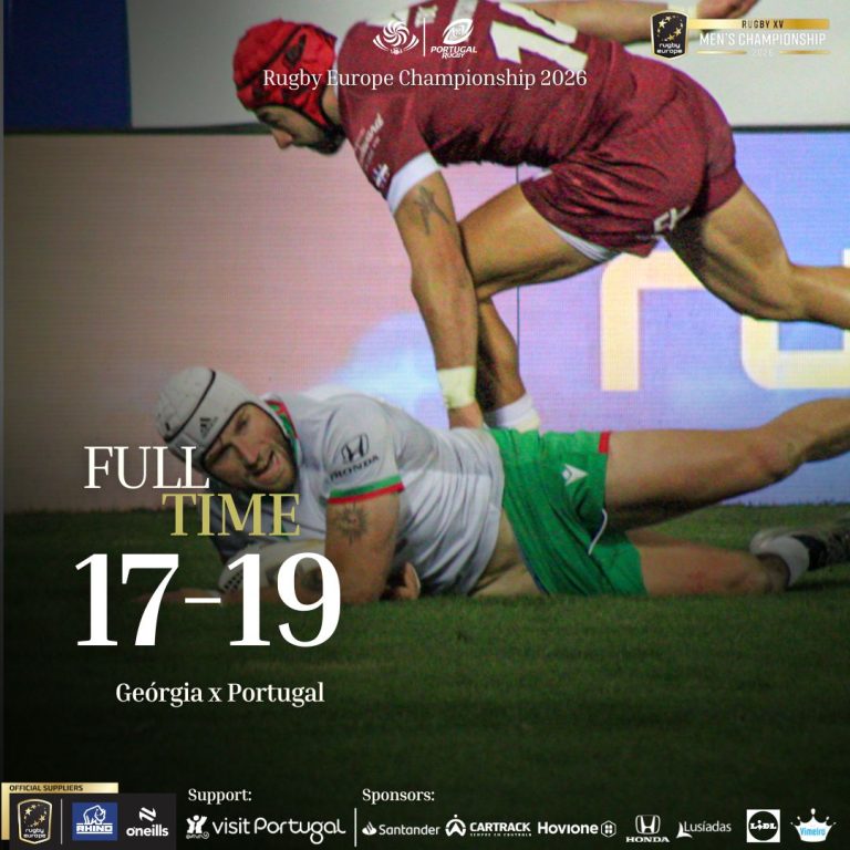 Portugal vence Geórgia e conquista segundo título no Rugby Europe Championship