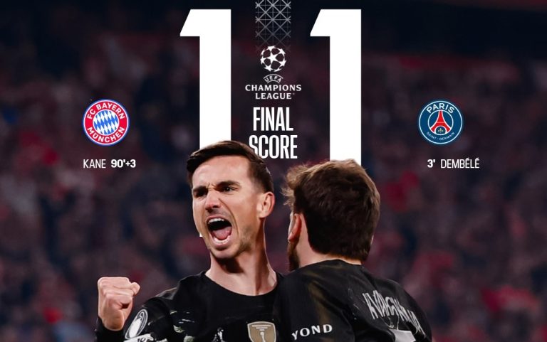 LC: Paris Saint-Germain empata em Munique e marca final com o Arsenal