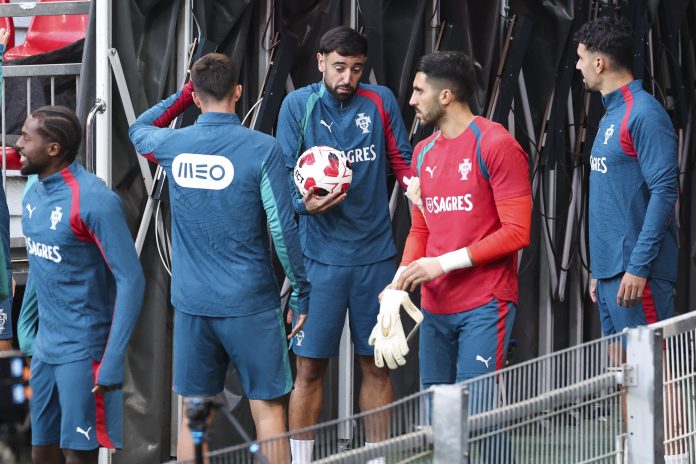 Portugal soccer team training session