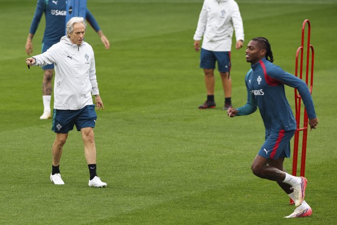 Portugal soccer team training session